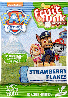 ovocné kousky s příchutí jahoda Tlapková patrola Fruitfunk