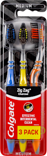 Zig Zag Charcoal četkica za zube - medium Colgate