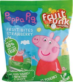 Ovocné kúsky jahoda - Peppa Pig Fruitfunk