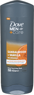 Sandalwood + Vanilla gel za tuširanje Dove MEN+CARE