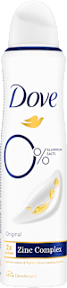 Deodorante spray Original 0% sali di alluminio Dove