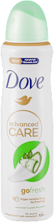 go fresh cucumber & green tea antiperspirant dezodorans u spreju Dove