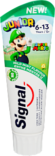 Super Mario Junior dječja pasta za zube Mild Mint Flavour, 6 – 13 god., više vrsta Signal