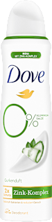 Deospray Zink-Komplex und Gurkenduft Dove