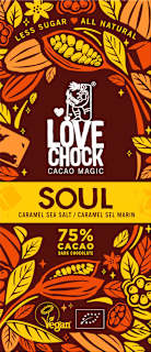Schokolade Bio Soul Kakao, Karamell und Meersalz LOVECHOCK