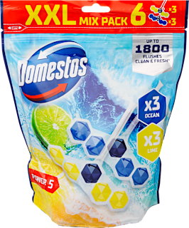 WC tisztító rúd  Lime/Ocean (6x50g) Domestos