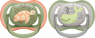 Schnuller ultra air Silikon, grün/grau, 6-18 Monate PHILIPS AVENT