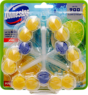 Tuhý WC blok Power 5 Lime Domestos