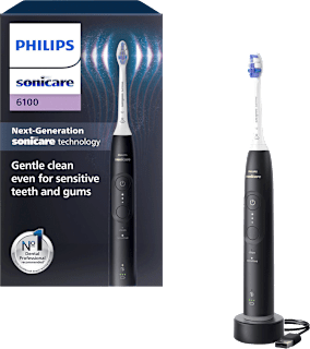 Elektrische Zahnbürste 6100 schwarz Philips Sonicare