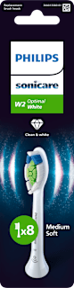 náhradní hlavice Optimal White, Medium Soft bílé Philips Sonicare