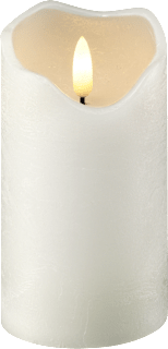 LED Stumpen 130/70 mit Timer, weiß Dekorieren & Einrichten