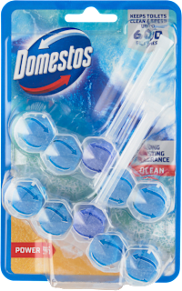 Tuhý WC blok Power 5 Ocean Domestos