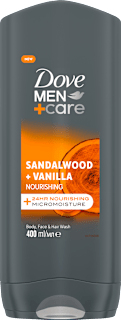 Sandalwood + Vanilla gel za tuširanje Dove MEN+CARE