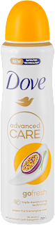 advanced CARE go fresh passion fruit & lemon grass antiperspirant dezodorans u spreju Dove