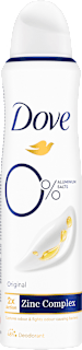 original dezodorans u spreju  0% aluinium salts Dove