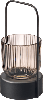Windlicht, Laterne aus Eisen, schwarz/grün Dekorieren & Einrichten