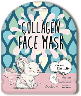 Maschera viso in tessuto elasticizzante al collagene lookATME