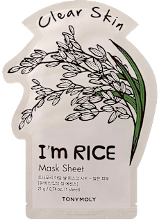 Maschera viso in tessuto I Am Rice illuminante TONYMOLY