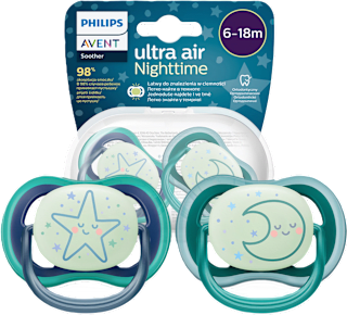 Smoczek Ultra Air night 6-18 m boy PHILIPS AVENT