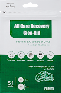All Care Recovery pattanás elleni arctapasz, átlátszó, ultra vékony, két méretű Purito SEOUL