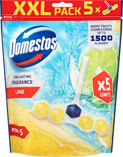 Tuhý WC blok Power 5 Lime Domestos