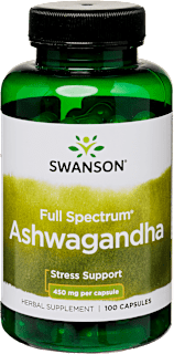 Full Spectrum ashwagandha kapszula, 450mg  SWANSON