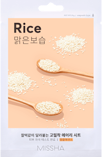 textilní pleťová maska Rice MISSHA