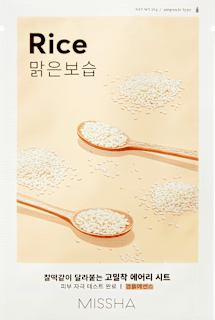 Textilná pleťová maska Airy Fit Rice  MISSHA