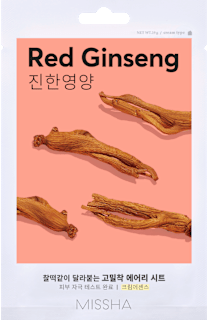 textilní pleťová maska Red Ginseng MISSHA
