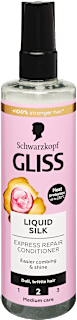 Expressz balzsam Liquid Silk, törékeny, fakó hajra Schwarzkopf GLISS