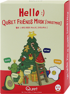 Set Maschere Viso in tessuto Hello Friends XMAS Quret