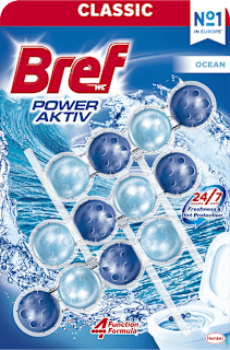 Odorizant toaletă power aktiv ocean Bref
