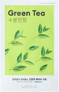 Airy Fit Sheet Mask (Zielona herbata) - nawilżająca maseczka w płachcie do codziennego użytku MISSHA