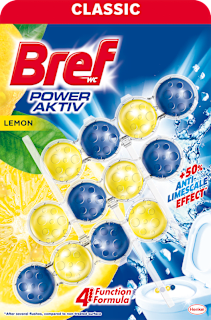 POWER AKTIV LEMON - WC osveživač, 3x50g Bref