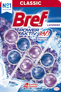 WC blok Power Aktiv s vůní levandule 2x50 g Bref