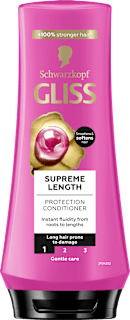 Balzsam Supreme Length, hosszú és sérült hajra Schwarzkopf GLISS
