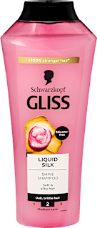 Sampon Liquid Silk, törékeny és fakó hajra Schwarzkopf GLISS