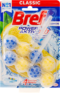 Wc tisztító blokk Power Aktiv Lemon (2 x 50g) Bref