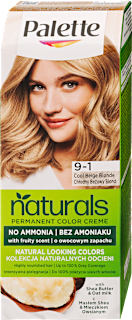 Tartós hajfesték, hűvös bézsszőke 9-1 Palette naturals COLOR CREME