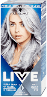 Ultra Brights or Pastel boja za kosu – 098 Steel Silver Schwarzkopf LIVE
