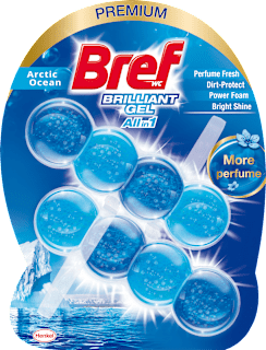 Zawieszka do WC Premium Brilliant Gel Arctic Ocean Bref