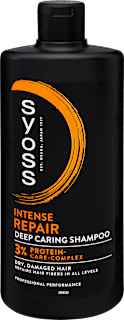 Regeneráló mélyápoló sampon Intense Repair, száraz és sérült hajra syoss
