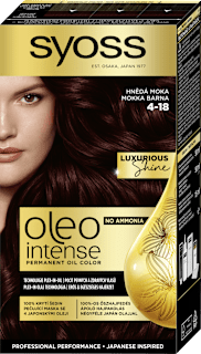 barva na vlasy Hnědá moka 4-18 Syoss Oleo Intense