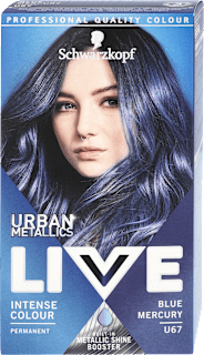 Farba do włosów Urban Metallics Intense Colour U67 Blue Mercury Schwarzkopf LIVE