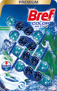 Ароматизатор за тоалетна Color Aktiv Eucalyptus, 4x50g Bref