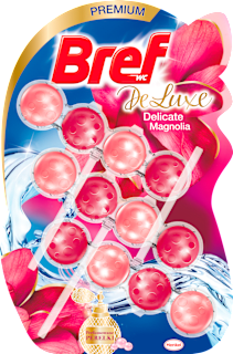DeLuxe osvježivač za WC školjku Delicate Magnolia, 3 x 50 g Bref