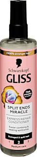 Expressz balzsam Split Ends Miracle, sérült és töredezett végű hajra Schwarzkopf GLISS