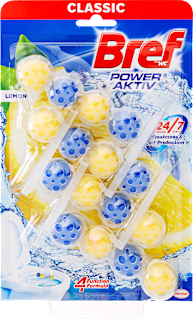 Power Aktiv wc tisztító blokk Lemon (4 x 50g) Bref