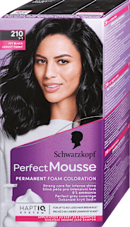 Trajna barva za lase 210 Ledeno črna Schwarzkopf Perfect Mousse