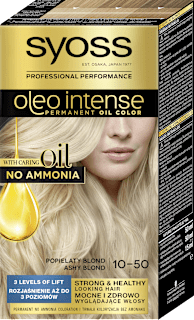 Farba do włosów 10- Popielaty Blond Syoss Oleo Intense